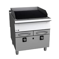 Fagor Kore 700 Series B-G7101 bench top gas chargrill, 800mm wide, stainless steel, made in Spain – front view, Australia