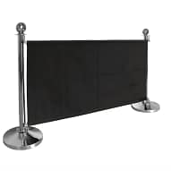 Bolero CF137 black banner with stainless fixings