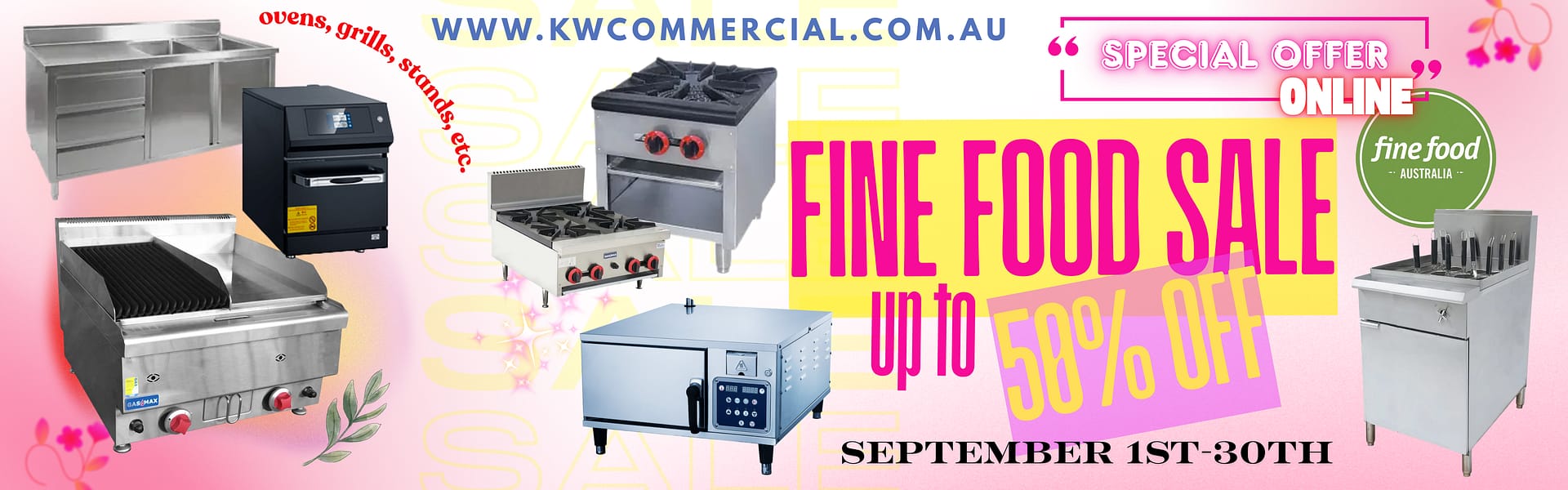 KW Commercial Kitchen Sep 2025 Sales - front page banner