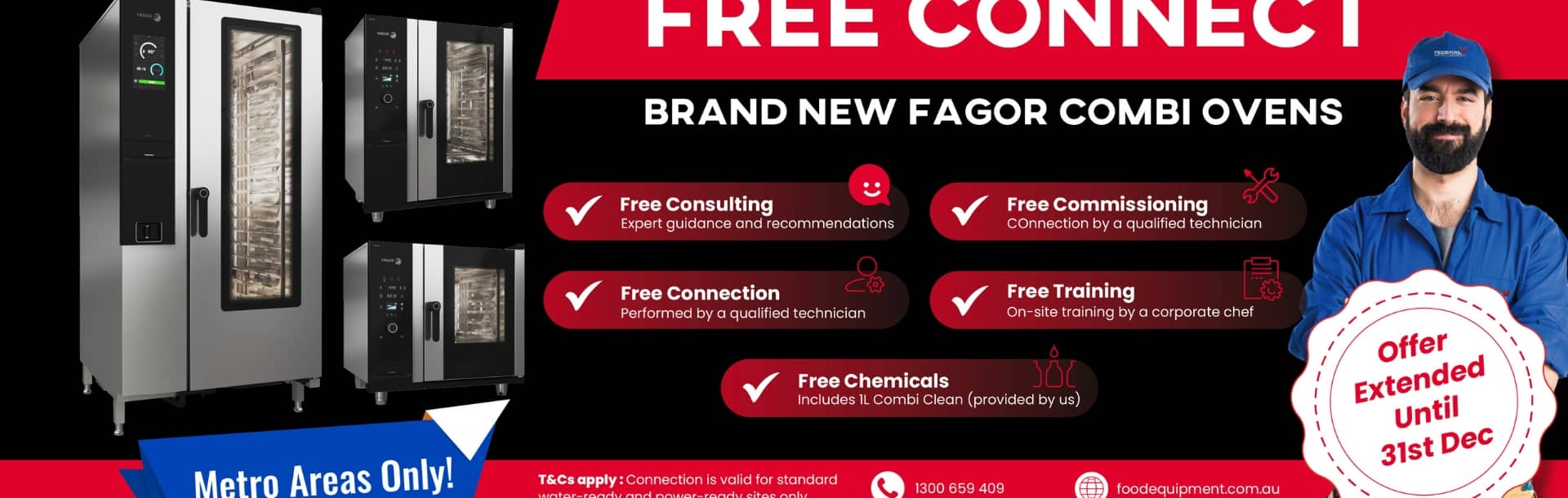 Fagor Combi Ovens Free Connect Promo – Free Consulting, Commissioning, and Training till 31st Dec
