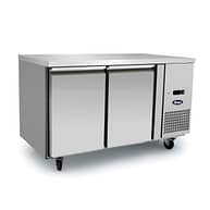 Atosa EPF3462 Two Door Underbench Commercial Freezer showcasing GN compatibility and fan-forced cooling, ideal for hospitality kitchens