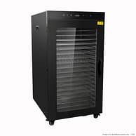 Benchstar FD-24HB food dehydrator with 24 stainless-steel trays, 470×600×883 mm, 2000 W 240 V – front view, Australia