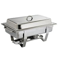 Olympia S631 Deluxe Chafing Set – 2 x GN 1/1 Chafers with 72 x 6-Hour Fuel