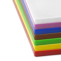 Hygiplas CH044 Low Density 7-Piece Colour Coded Chopping Board Set – 450x300mm