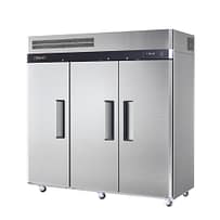 Turbo Air KF65-3(HC) upright stainless steel freezer 1876L with three solid doors and UltraFreeze design