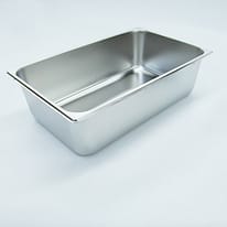 Kitchen Knock stainless steel GN 1/1 pan, 150mm deep, pack of 6
