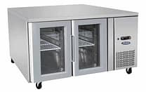 Atosa EPF3721 1360mm Two-Door Glass Fridge Table