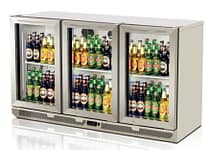 Turbo Air TB13-8H-SWS 190L compact back bar refrigerator with dual swing doors.