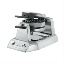Waring DM874-A Double Waffle Maker – 50 Waffles/hr, Non-Stick Plates, Rotary Feature – Made in UK