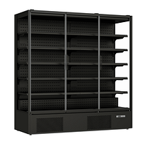 Thermaster DC-187B 3-door panorama chiller, frameless glass and LED shelves