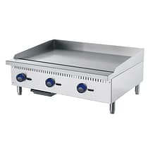 CookRite ATMG-36-NG 910mm gas griddle – stainless front view