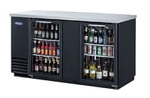 Atosa MBB69 2 Glass Door Back Bar Cooler – 490L Stainless Top, LED Display, Commercial Use