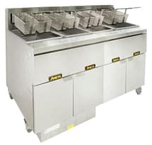 Anets FDAGG414R 4 Deep Fryers Filter System - Hands-Free Oil Filtration