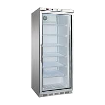 Thermaster HF600G S/S Stainless Steel Display Freezer with 620L Capacity and Triple-Glazed Glass Door