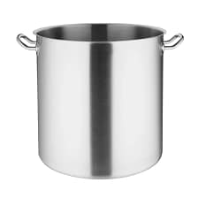 Vogue T556 stainless steel deep stock pot 400mm 49L induction compatible with stay-cool handles – Australia