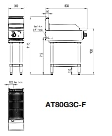 CookRite AT80G3C-F 300mm Radiant Char Grill – NG or LPG | Ideal for QSR & Hospitality - Image 2
