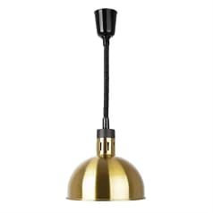 Apuro DY462-A Retractable Dome Gold Heat Shade – 250W Commercial Food Warmer