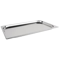 Vogue GC961 stainless steel gastronorm tray 1/1 size 20mm deep, 3L capacity – Australia