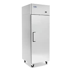 Atosa YBF9206 upright refrigerator 410L stainless steel, single solid door, Carel controller, Embraco compressor – Australia