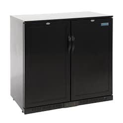 Polar GL016-A G-Series back bar cooler with solid hinged doors, 208L capacity, R600a, 900mm – front view, Australia