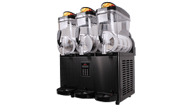 Frostiq Triple Serve FIQ-SL-1553 slush machine 3×15 L triple tank 1200 W with digital controls and Embraco compressor – front view, Australia
