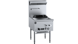 B+S Black Series UFWWD-1 single hole deluxe waterless wok table 600×840×1300 mm, 105 MJ/h NG or 110 MJ/h LPG – Australian made stainless steel model for chefs