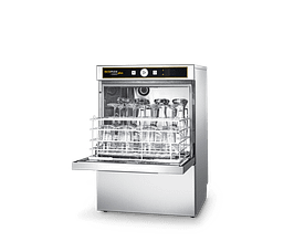 Hobart Ecomax Plus G415 compact glasswasher 60 racks/hr with hygiene cycle – Germany