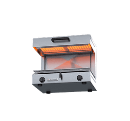 Waldorf SN8100E Electric Salamander showcasing adjustable grill height, ideal for commercial kitchens