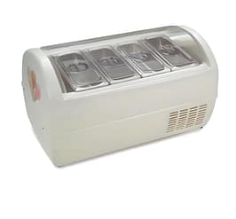 Technocrio CFT0004 Countertop Ice Cream Freezer with 4×5L Capacity – Ideal for Retail & Dessert Stations