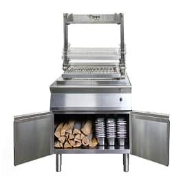 Asado SPAS.PGA.EL9.800 800mm wood fire parilla grill with electric lift