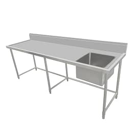 Kitchen Knock 620330 Stainless Steel Single Sink Bench 2100x600mm