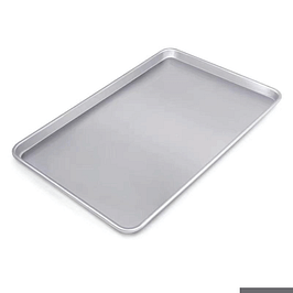 FED BKT4060-50 aluminium baking tray, 400×600×50mm, 1.2mm thick heavy-duty with double rim – commercial oven tray, Australia