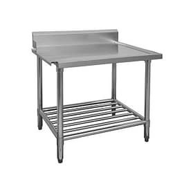 FED WBBD7-0600L/A stainless steel dishwasher bench left outlet 600x700x900mm, 304 grade, commercial kitchen – Australia