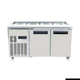 Thermaster PG150FA-XB Two Door Cold Bench Salad Station - 600L