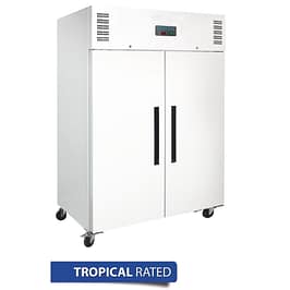 Polar DL897-A G-Series 2 Door Upright Freezer 1200L white commercial freezer