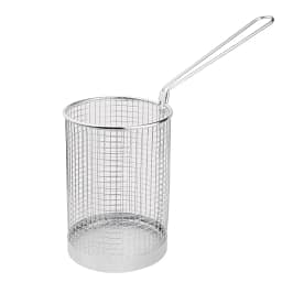 Vogue J719 stainless steel pasta/spaghetti basket, 150mm, long handle – front view, Australia
