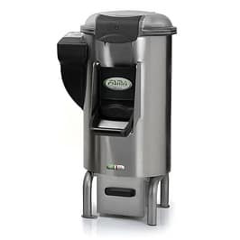 Brice FAMFP115‑A potato peeler with 18 kg capacity, 900 W, floor‑mounted, stainless steel – front view, Australia