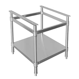 CookRite ATSEC-24 stainless steel stand 608x640 mm for gas cooking equipment – front view, Australia