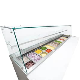 Airex AXR.SW.2450.GAN sandwich prep bench glass gantry 2450mm