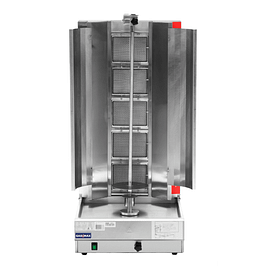GasMax KB-5LPG Semi-Automatic 5 Burner LPG Kebab Machine, 56kg Capacity, Stainless
