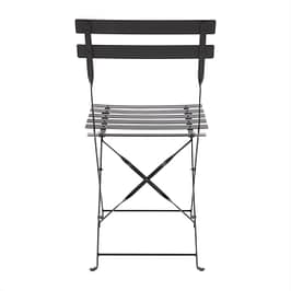 Bolero GH553 black pavement style steel folding chairs pack of 2 – Australia