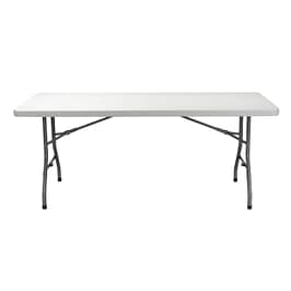 Manhattan 1830mm commercial trestle table, foldable HDPE top with steel frame – Australia