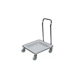 Kitchen Knock 415785 dishwasher rack trolley with food‑grade polypropylene, 540mm, no power, grey – front view, Australia