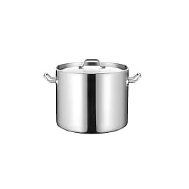 Kitchen Knock 415375 8L stainless steel stock pot with lid for commercial kitchens