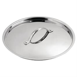 Vogue Y425 stainless steel and aluminium tri-wall stew pan lid 240mm recessed design fits Y255 – Australia