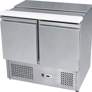Atosa ESL3800 2-Door Sliding Lid Saladette Fridge - 900mm