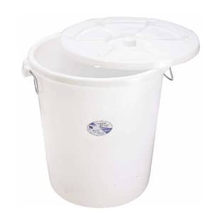 Kitchen Knock 014731 white food-grade plastic lid for 100L storage bins, secure and hygienic