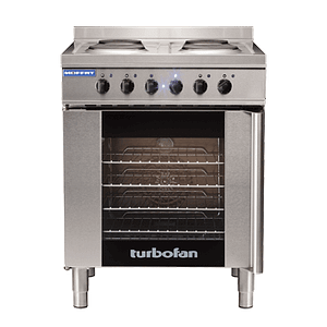 Turbofan E931M - Full Size Tray Electric Convection Oven and Cooktop | 4 Tray Capacity