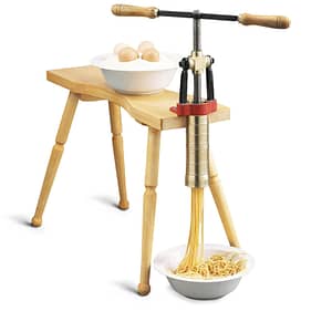 Bottene PMB0001 Manual Pasta Extruder with Brass Tube and 4 Pasta Dies