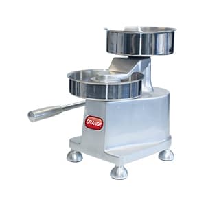 Grange GRF100 Manual Burger Patty Maker – 100mm Diameter Press with Stainless Steel Body and 1000 Separators